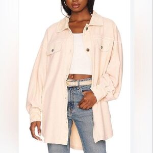 Free People Oversized Shirt Jacket Size M